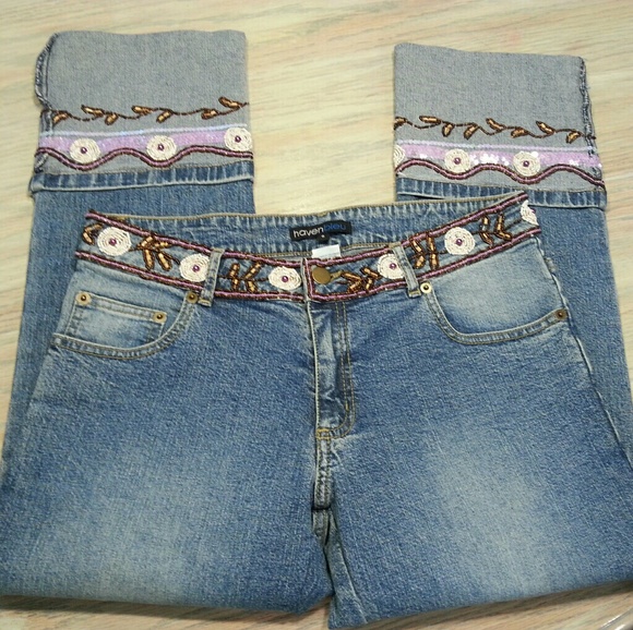 haven bleu Denim - Women's size 6 Havenbleu cropped denim capri
